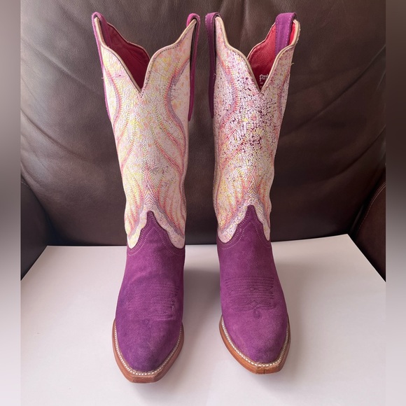 Ferrini Shoes Purple Cowboy Boots Ferrini Size 6b Poshmark